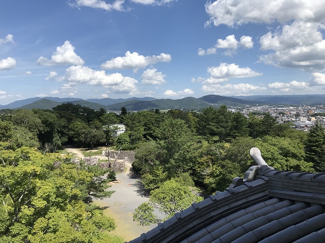 伊賀上野城　天守眺望