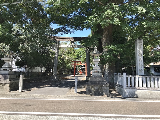 春日神社(関市)　南入口