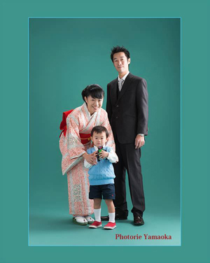 家族写真　新潟　写真スタジオ館　成長記念