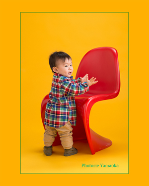 1歳の誕生日　新潟市　写真館スタジオ