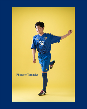 サッカー　趣味　部活動記念写真　10代　新潟市写真スタジオ