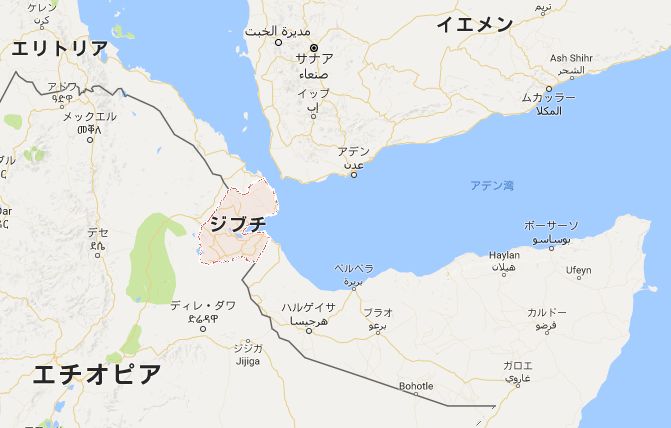ジブチ共和国地図