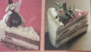 イチジク、マロンのショートケーキ
