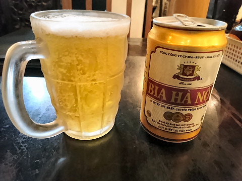ベトナムビール「ビア・ハノイ」＠ビアホイ